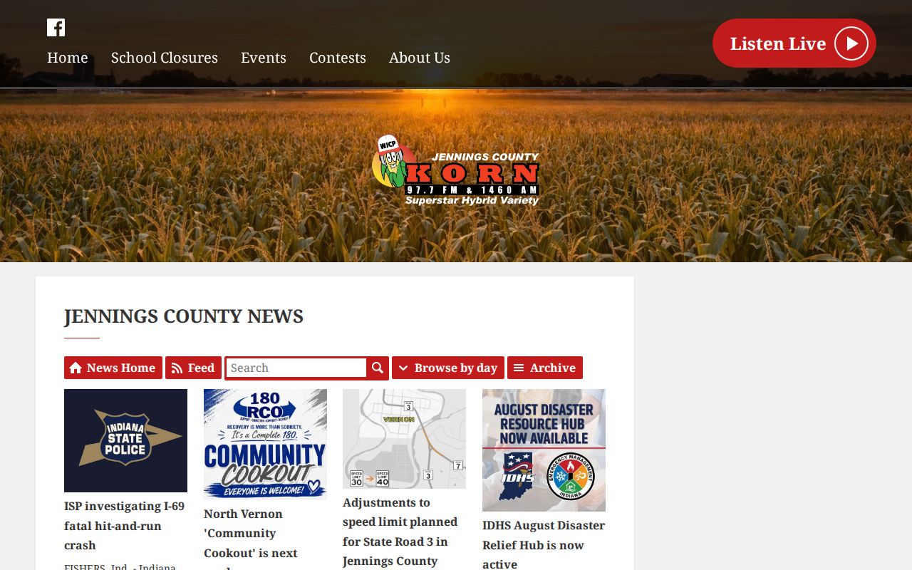 WJCP Jennings County crime news and arrest record section