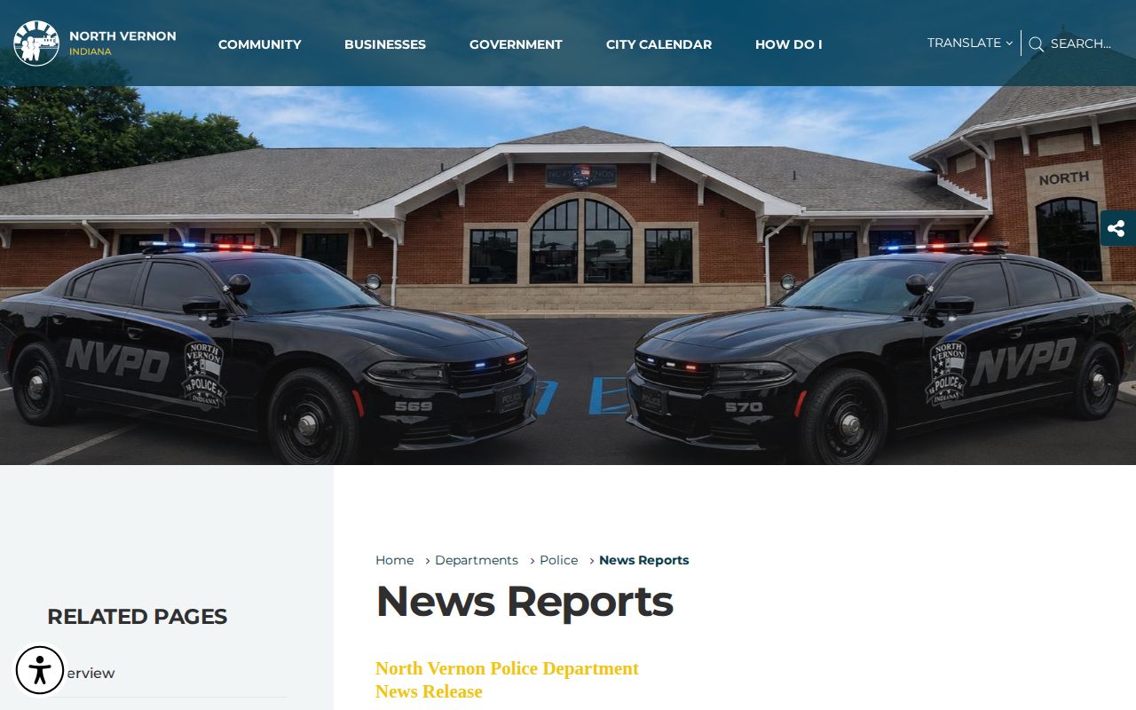 North Vernon Police News Reports handoff for arrest news